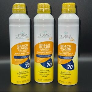 Studio Selection Sun Beach Guard Sunscreen Spray SPF 70 3 pack